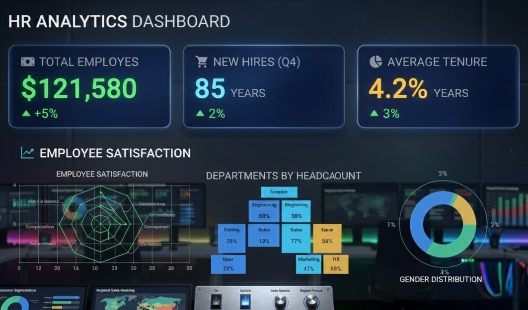 Data Analyst course in Chennai Power BI HR analytics dashboard project